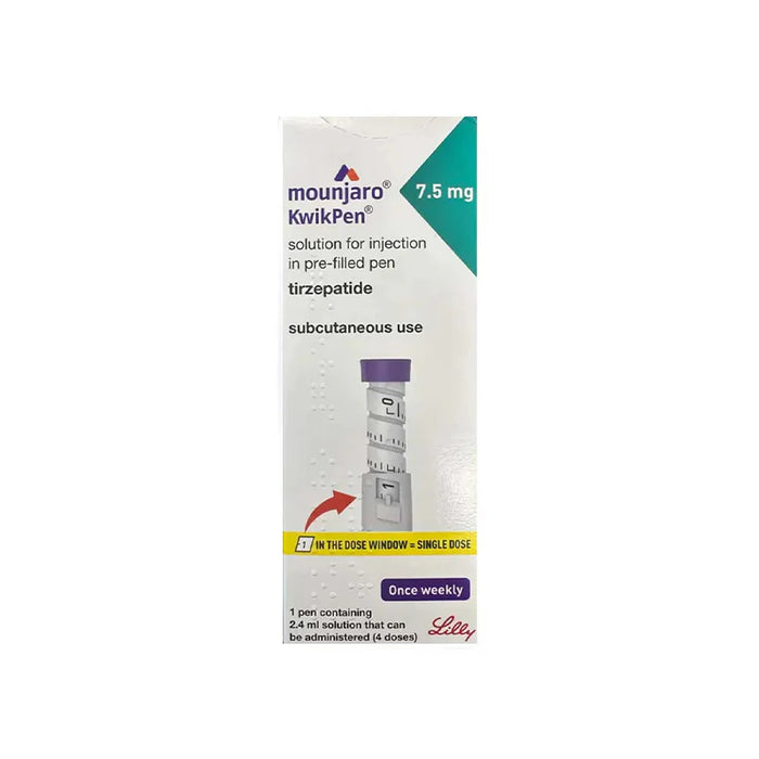 Mounjaro KwikPen 7.5mg/0.6ml Solution for Injection 2.4ml Pre-Filled Pen (Prescription Item)