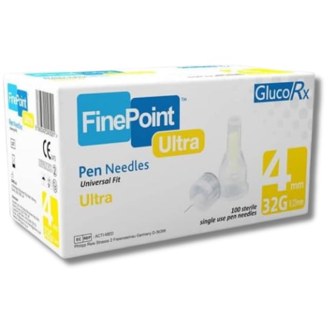 GlucoRX FinePoint 4mm/32mm