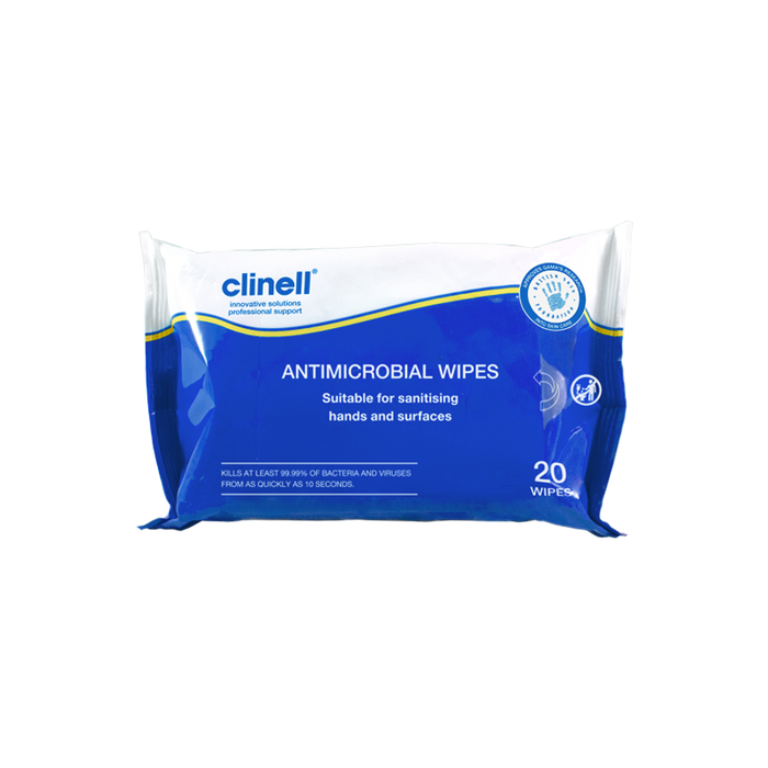 Clinell Antimicrobial Wipes (Pack of 20)